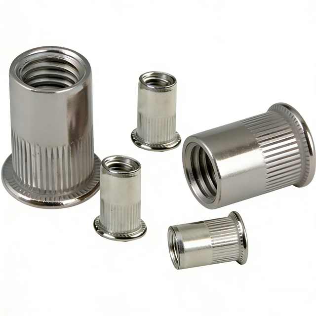 Flat Head Knurled Rivet Nut