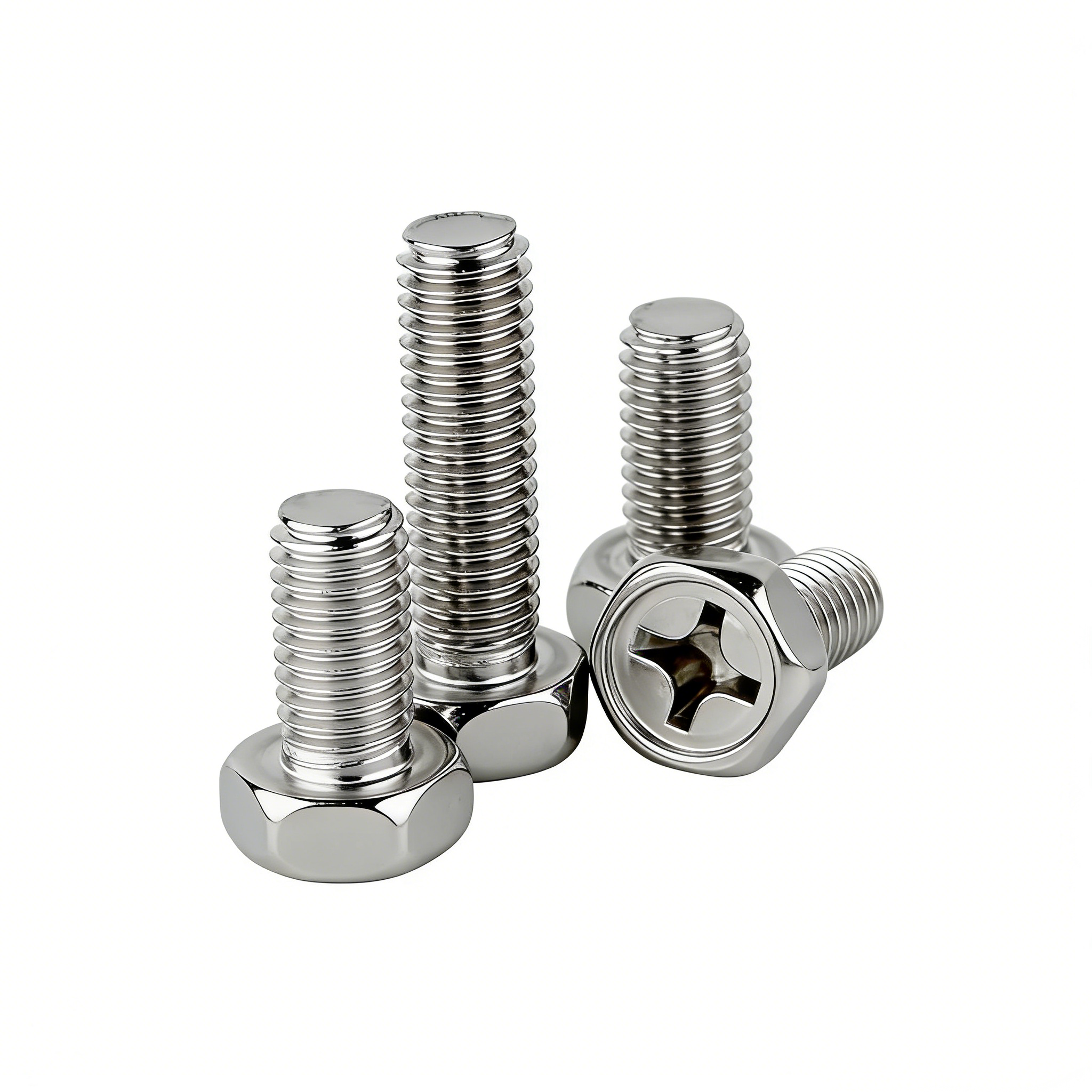 Cross Recessed Hexagon Bolts with Indentation